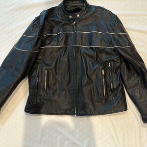 Genuine leather, biker jacket, extra large men’s